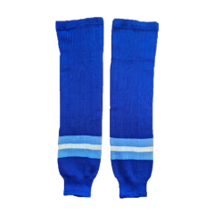 Гетры хоккейные "БАРЫС" сине-белые