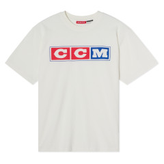 Футболка CCM HERITAGE 3 BLOCK TEE AD BLANC DE  BLANC
