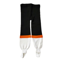 Гамаши хоккейные черно-оранжево-белые