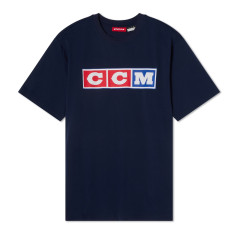 Футболка CCM HERITAGE 3 BLOCK TEE AD TRUE NAVY