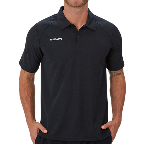 Футболка BAUER VAPOR TEAM PIQUE POLO BLK YTH