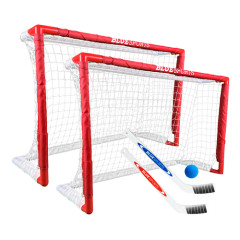 Ворота хоккейные BLUESPORTS мини 32" X 21" 2 шт + 2 клюшки + мяч