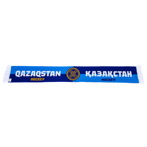 Шарф Qazaqstan Hockey сине-голубой